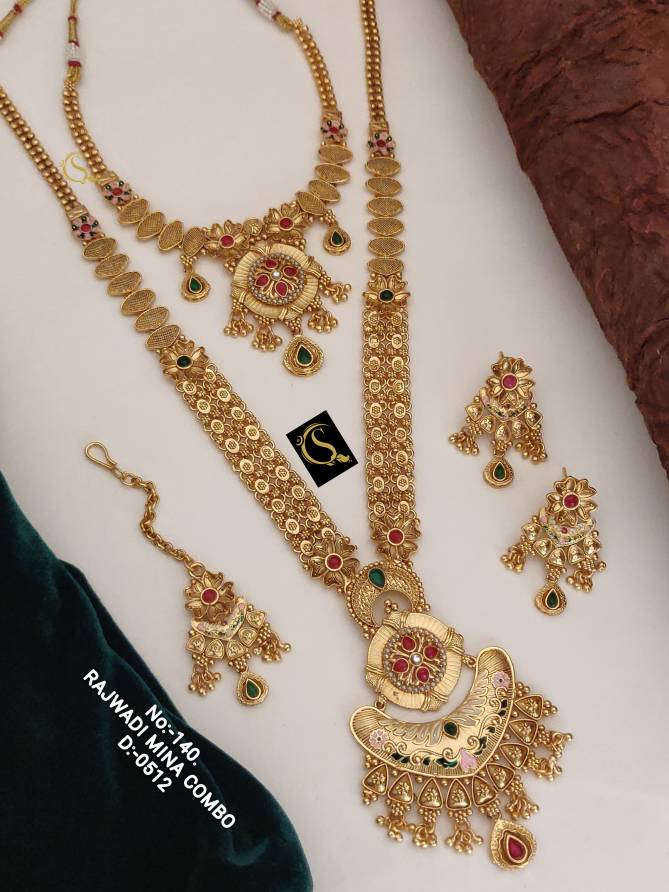 Wedding Accessories Rajwadi Mina Combo Bridal Jewellery Wholesalers In Delhi